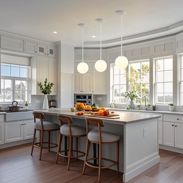 Bleecker 7.75" Metal/Glass Globe LED Pendant